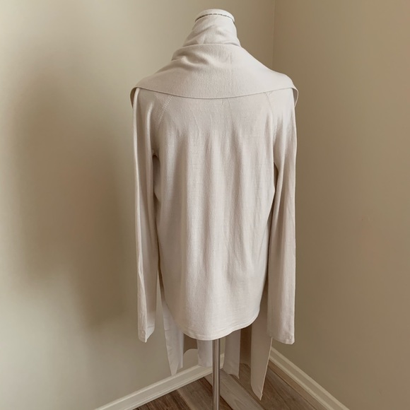 TSE Wool Shawl Collar Open Wrap Cardigan Sweater - Picture 5 of 11